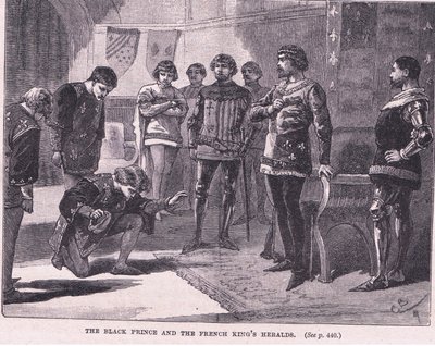 Le Prince Noir et les hérauts du roi de France, 1367 - Gordon Frederick Browne